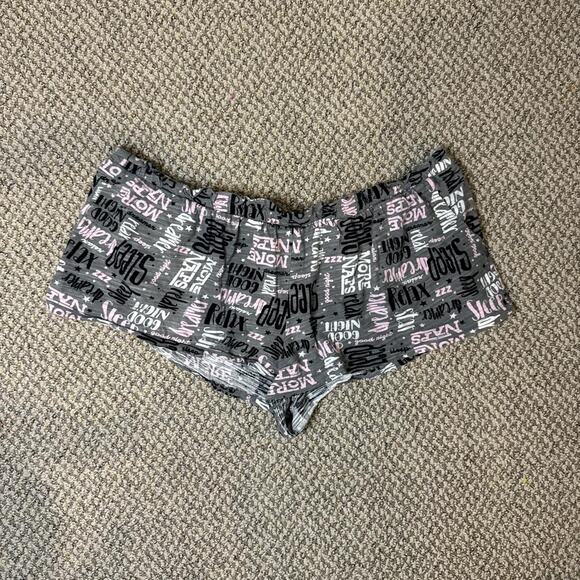 Cute vintage y2k ultra low rise gray mini/ micro sleep shorts - Picture 1 of 5